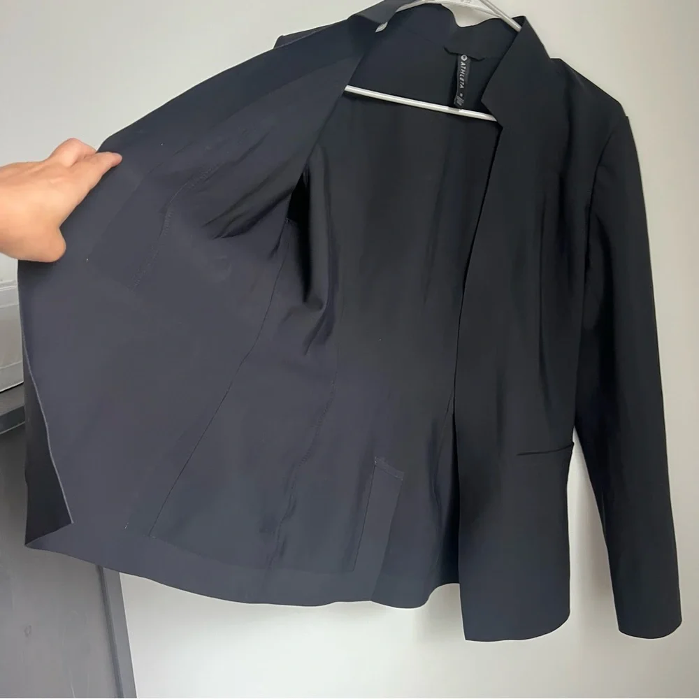 Athleta Cosmic Blazer Jacket in Black Women's Size 10